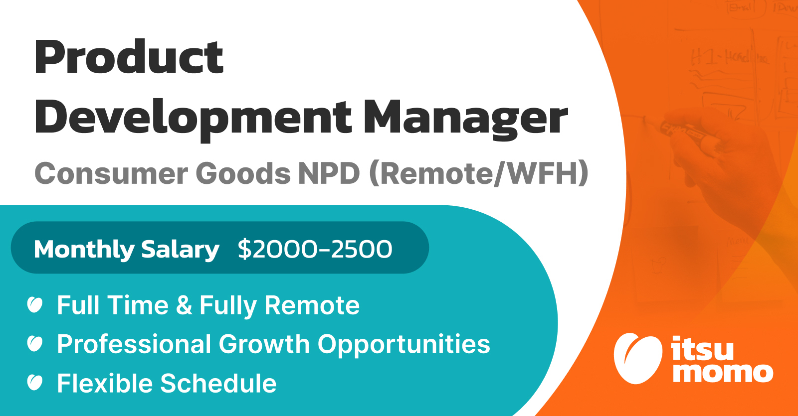 JobRack - Product Development Manager - Consumer Goods NPD (Remote/WFH)